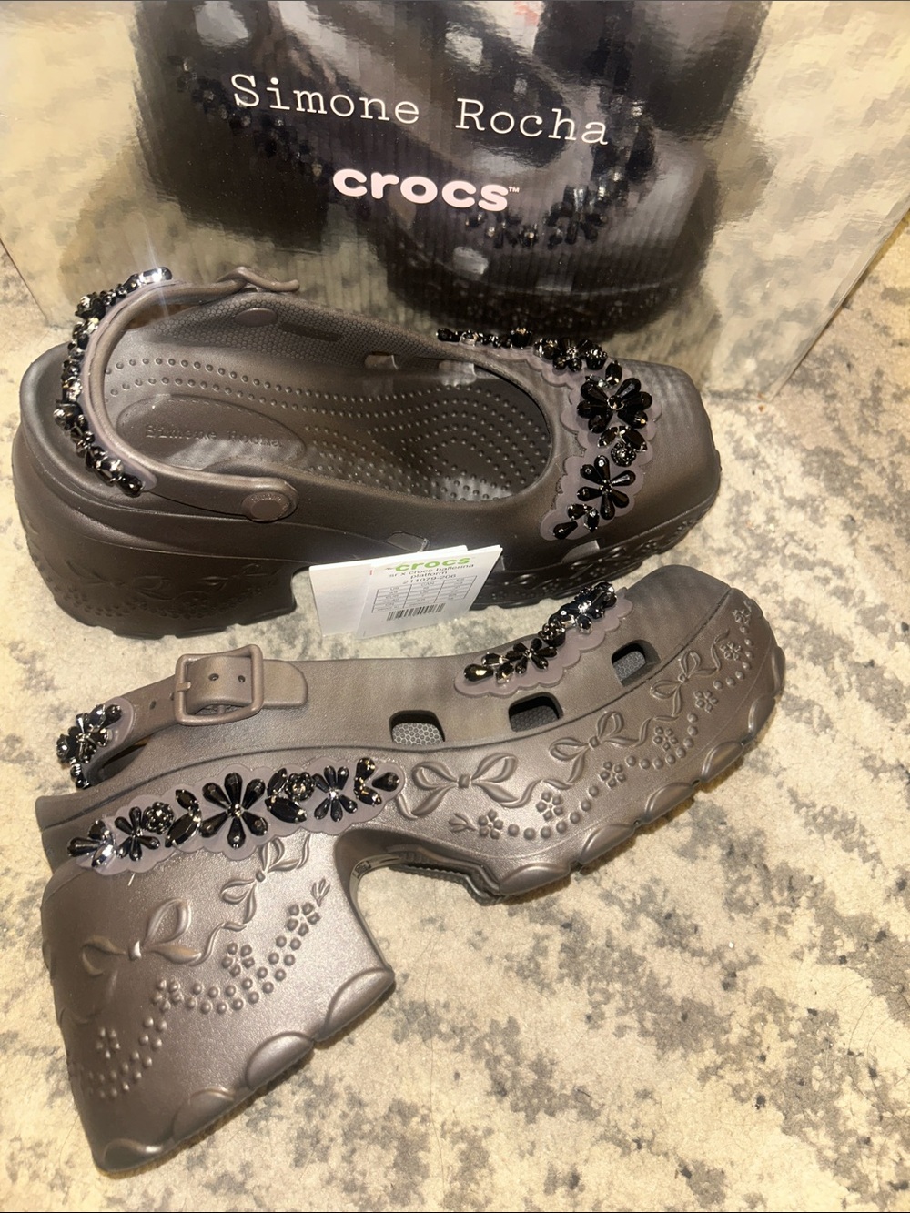 Simone Rocha x Crocs Ballerina Platform Espresso - Picture 11 of 14